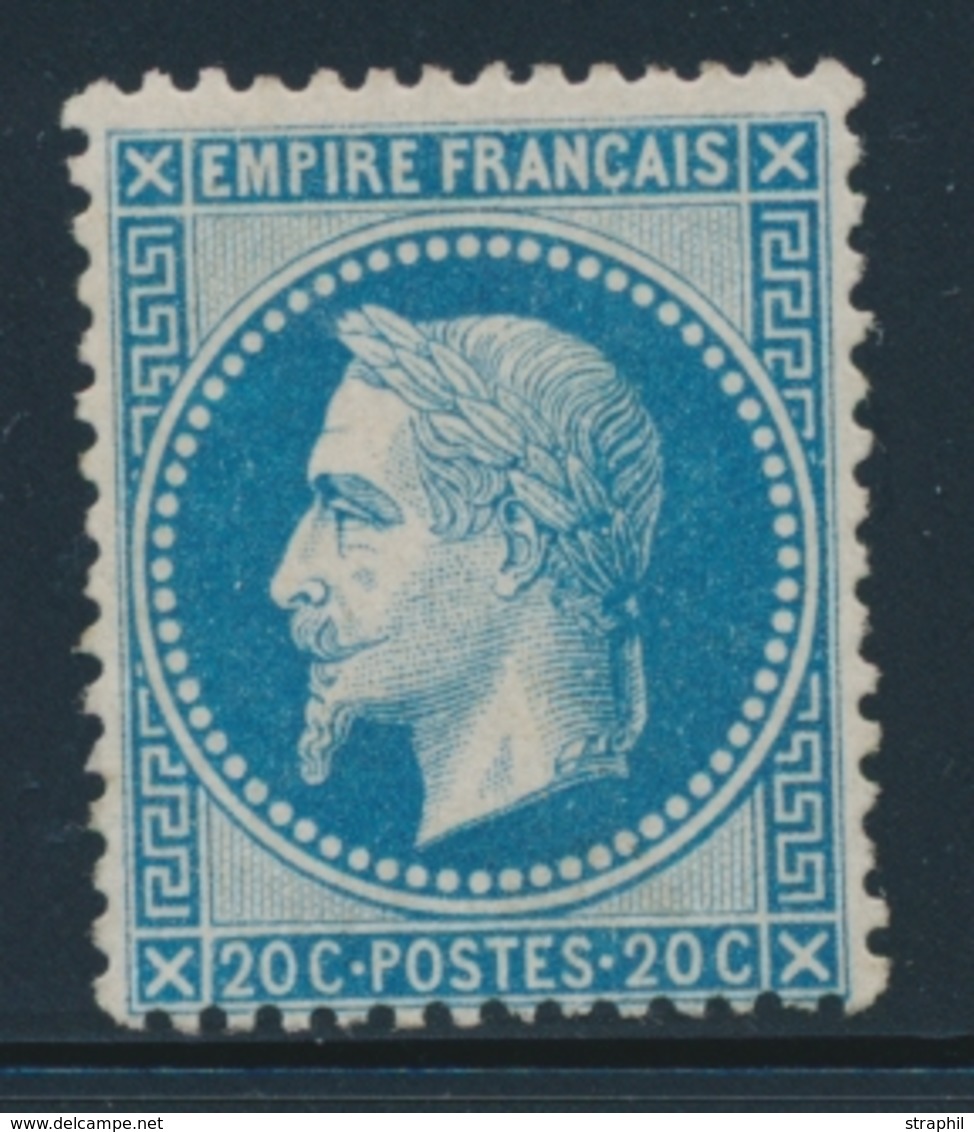 * NAPOLEON LAURE - * - N°29B - 20c Bleu - Comme ** - TB - 1863-1870 Napoleon III With Laurels