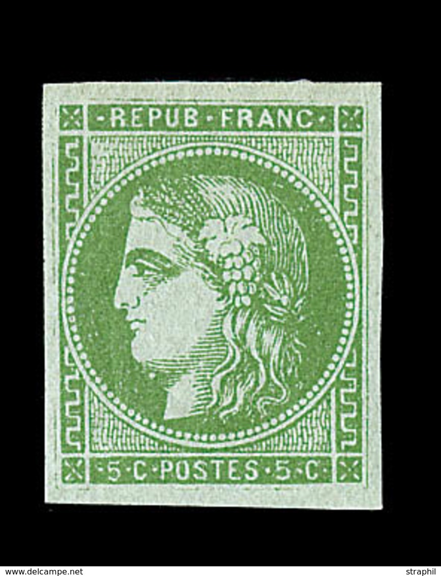 * EMISSION DE BORDEAUX - * - N°42B - Signé A. Brun - TB - 1870 Bordeaux Printing