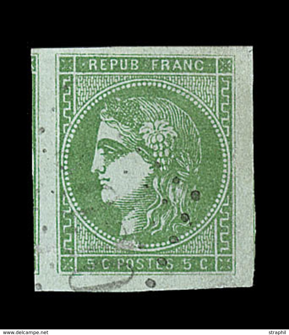 O EMISSION DE BORDEAUX - O - N°42B - Marges Superbes - Obl. GC - Luxe - 1870 Bordeaux Printing