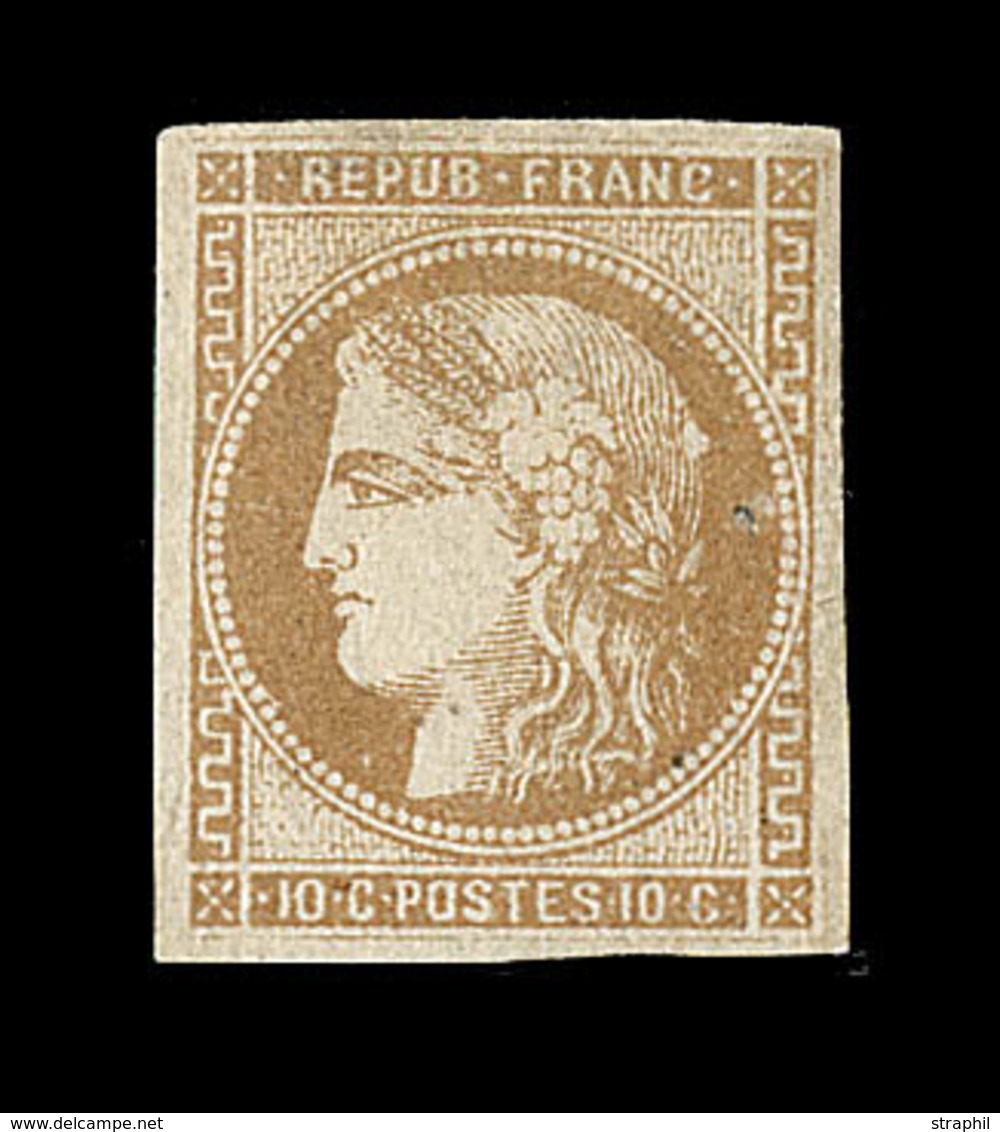 * EMISSION DE BORDEAUX - * - N°43A - Tâche Blanche Derrière La Tête - TB - 1870 Ausgabe Bordeaux