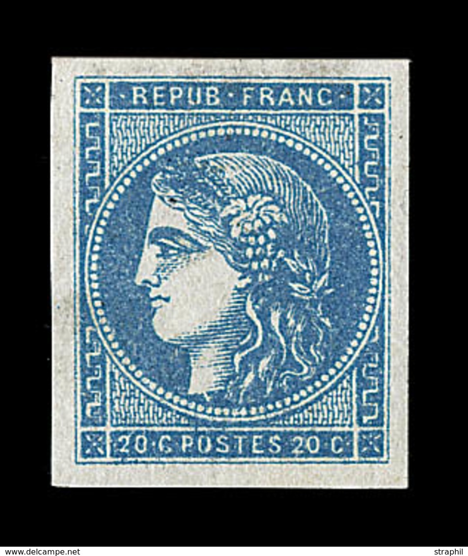 * EMISSION DE BORDEAUX - * - N°45C - Report 3 - Signé A. Brun - Belles Marges - TB - 1870 Ausgabe Bordeaux