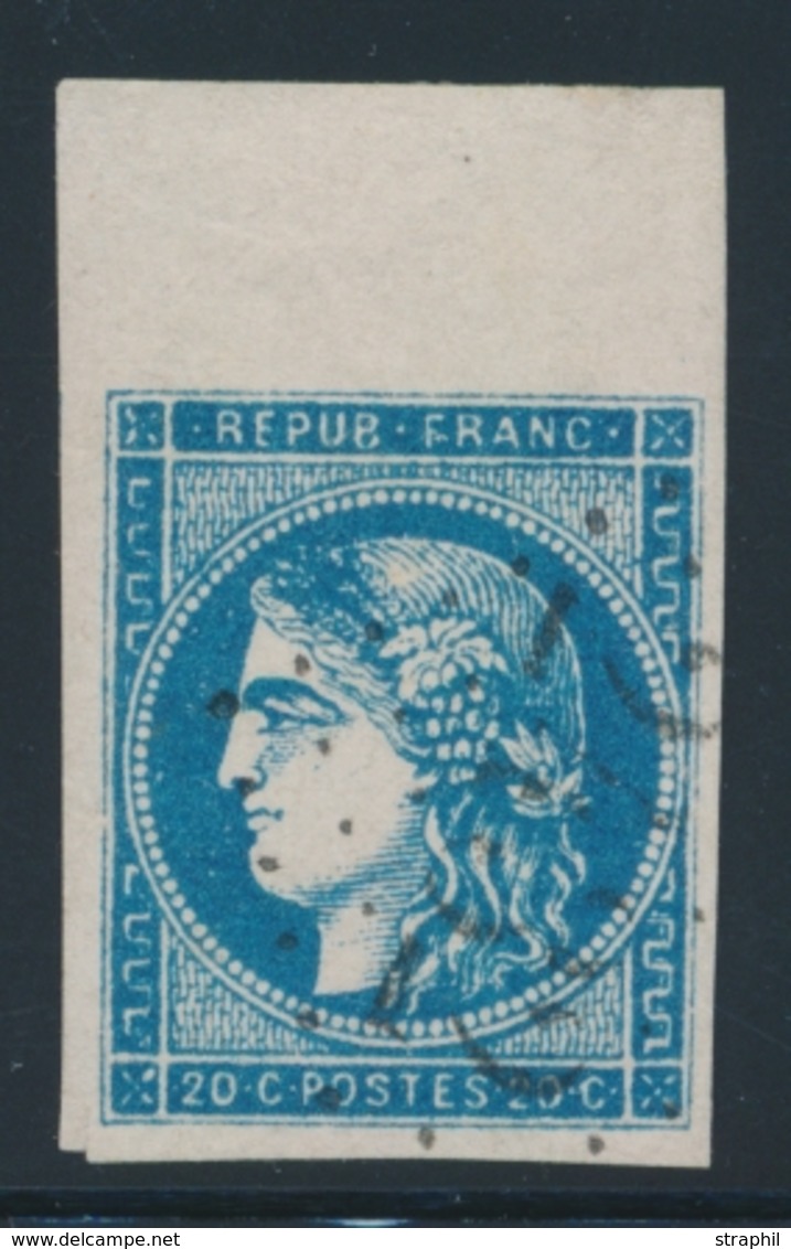 O EMISSION DE BORDEAUX - O - N°45C - Report 3 - Gd BdF - TB - 1870 Bordeaux Printing