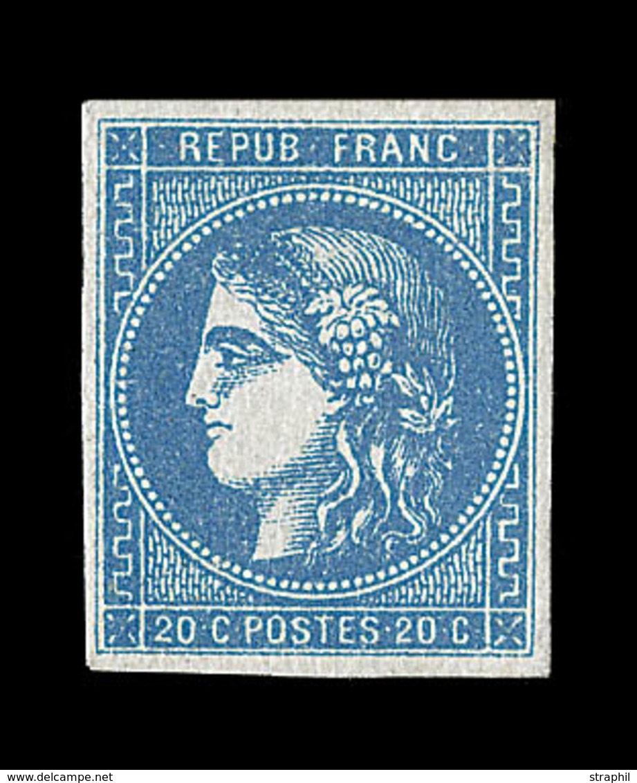 * EMISSION DE BORDEAUX - * - N°46B - Report 2 - Signé Calves - TB - 1870 Bordeaux Printing