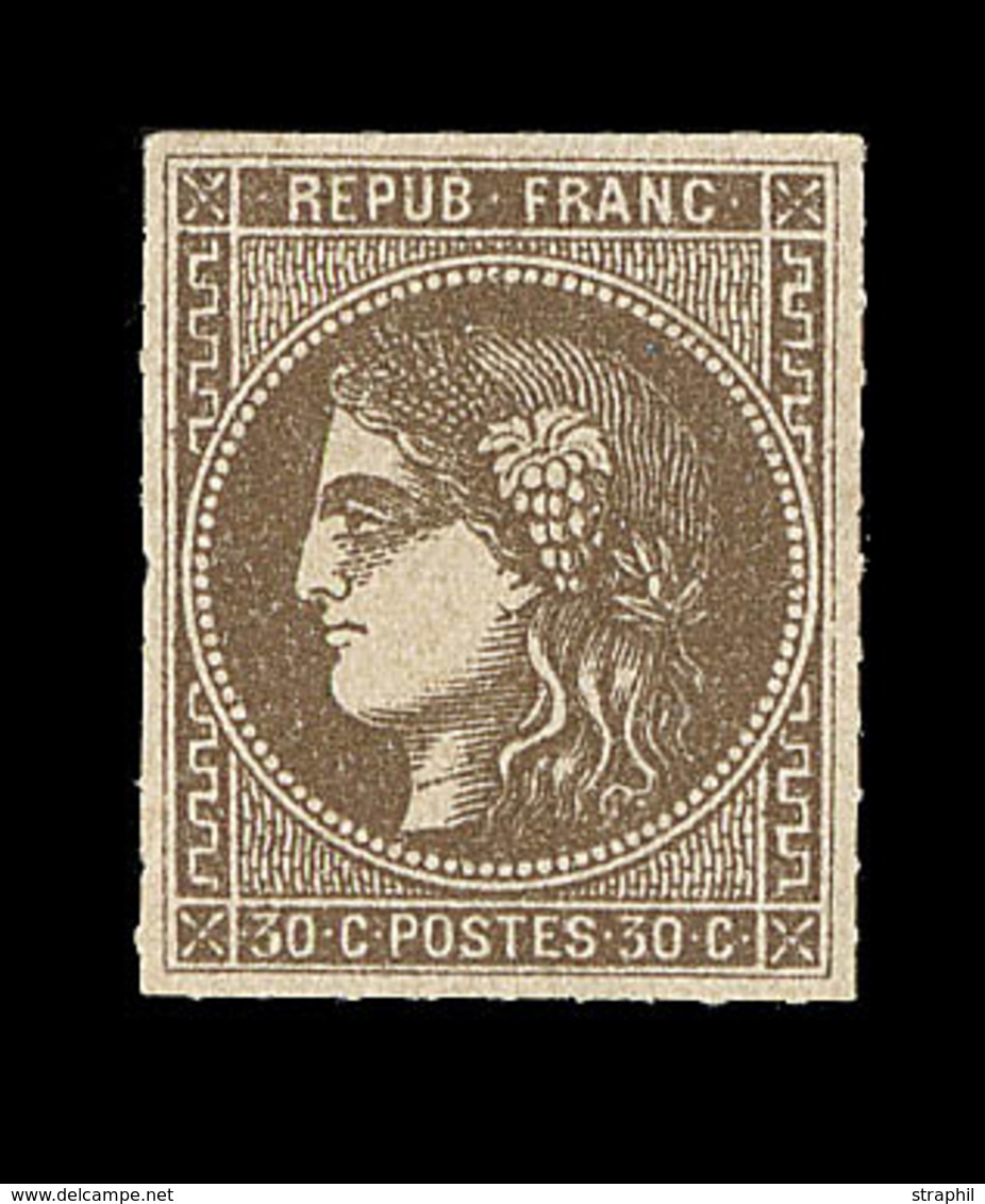 * EMISSION DE BORDEAUX - * - N°47 - 30c Brun - TB - 1870 Ausgabe Bordeaux