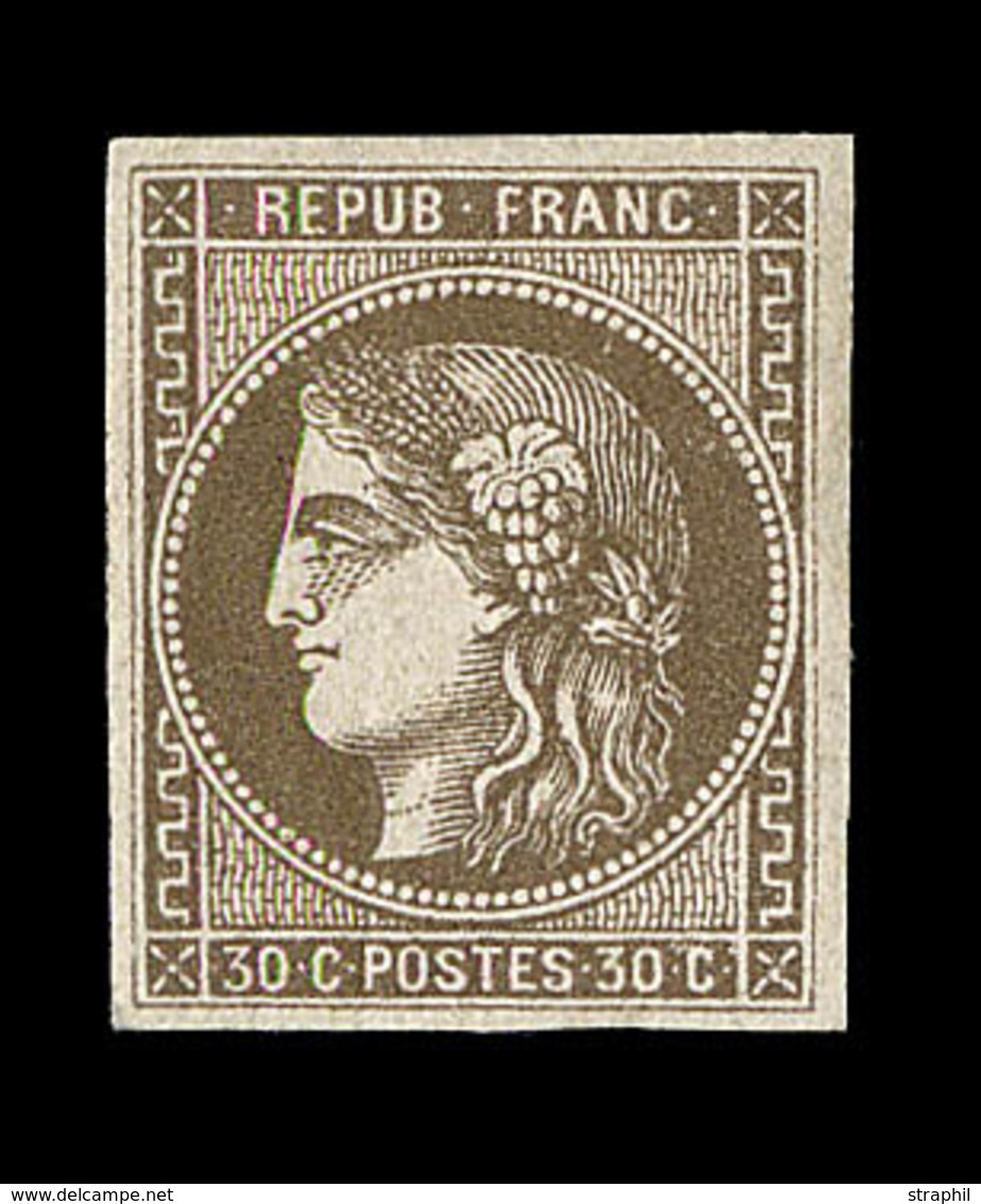 * EMISSION DE BORDEAUX - * - N°47 - 30c Brun - TB - 1870 Bordeaux Printing