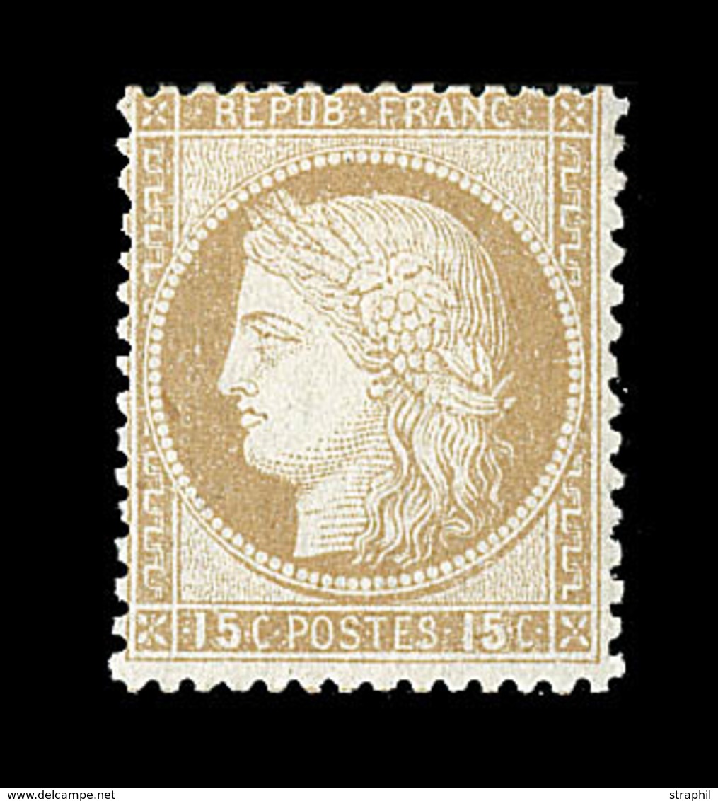 * CERES III ème REPUBLIQUE - * - N°55 - 15c Bistre - TB - 1871-1875 Ceres