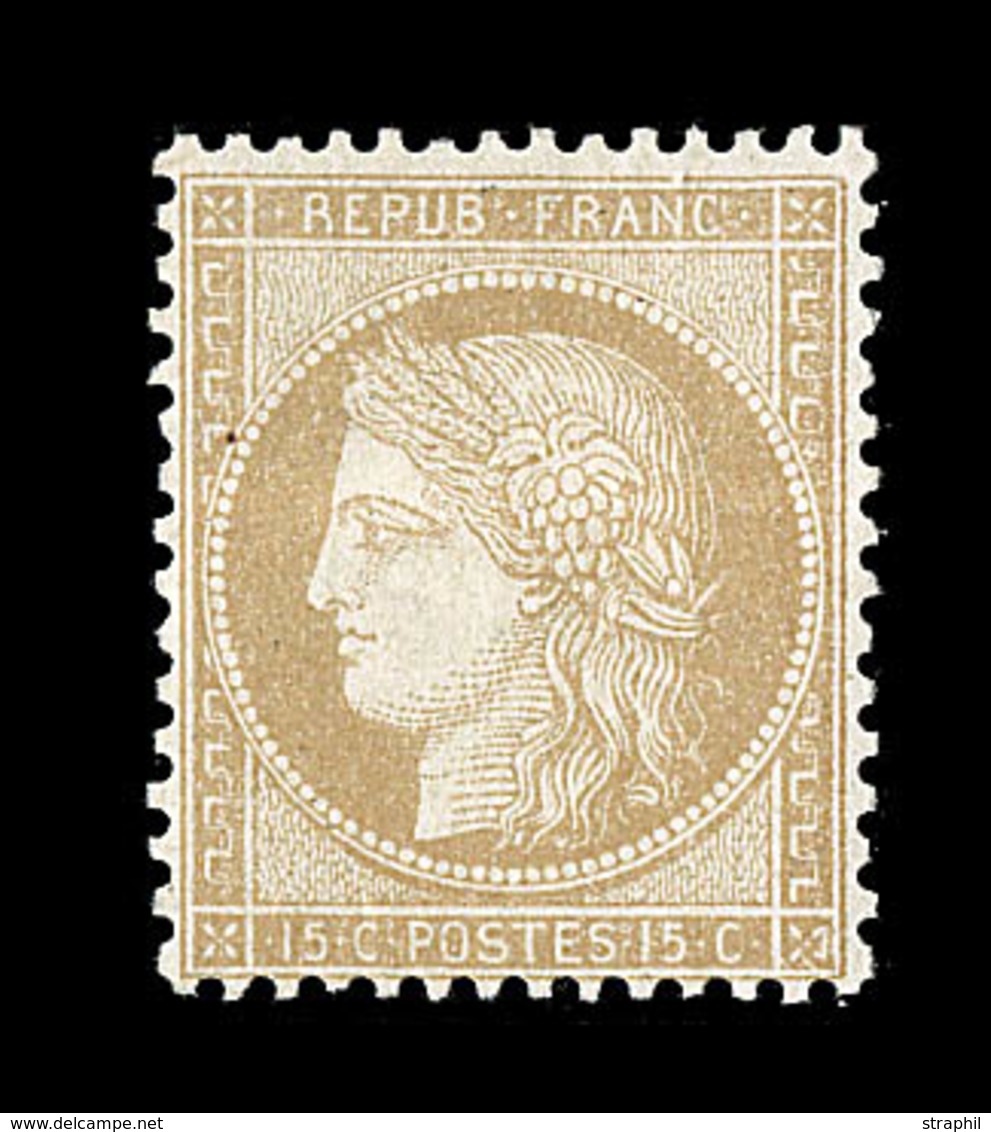 * CERES III ème REPUBLIQUE - * - N°59 - 15c Bistre - TB - 1871-1875 Ceres