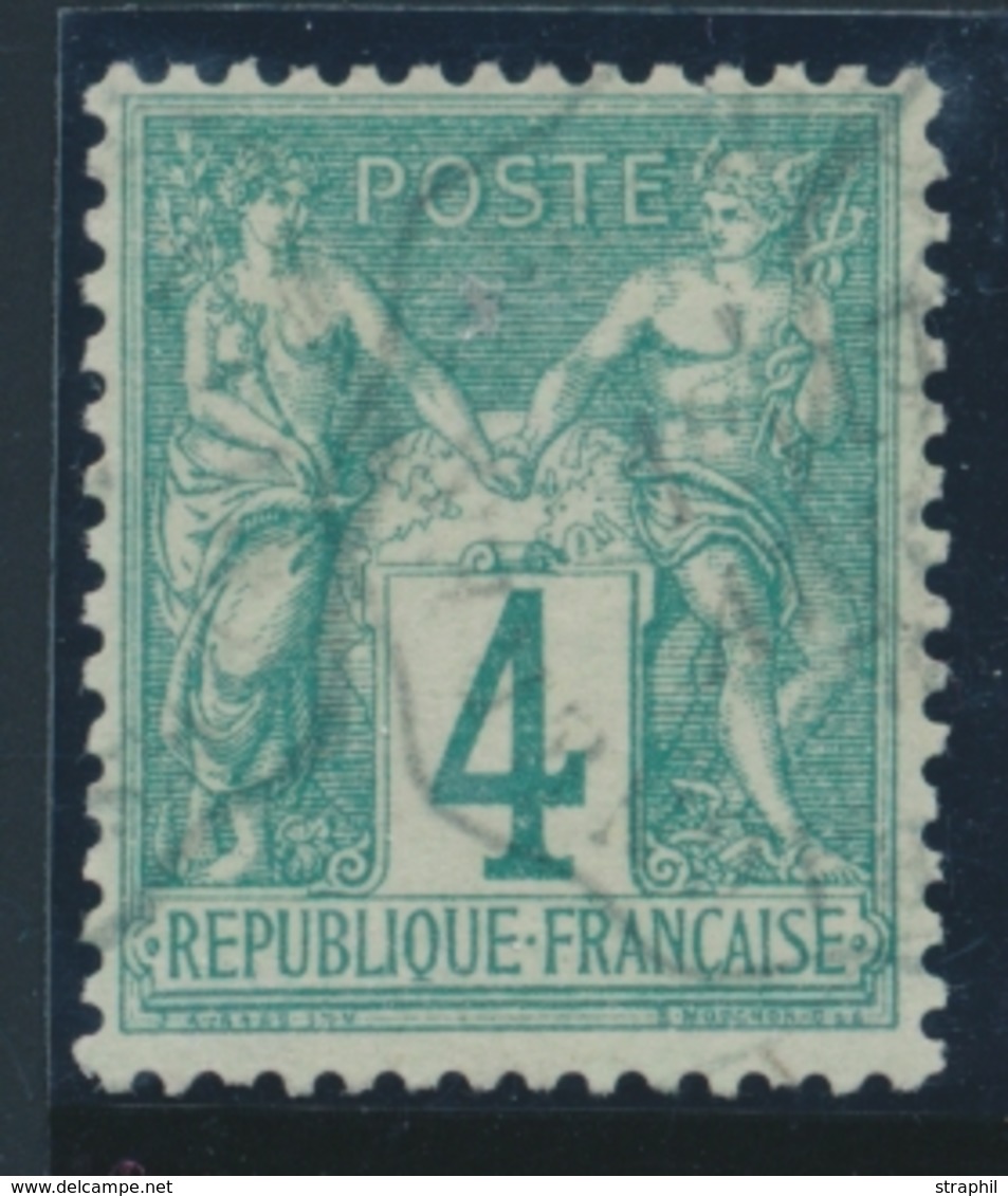 O TYPE SAGE - O - N°63 - 4c Vert - Bon Centrage - TB - 1876-1878 Sage (Typ I)