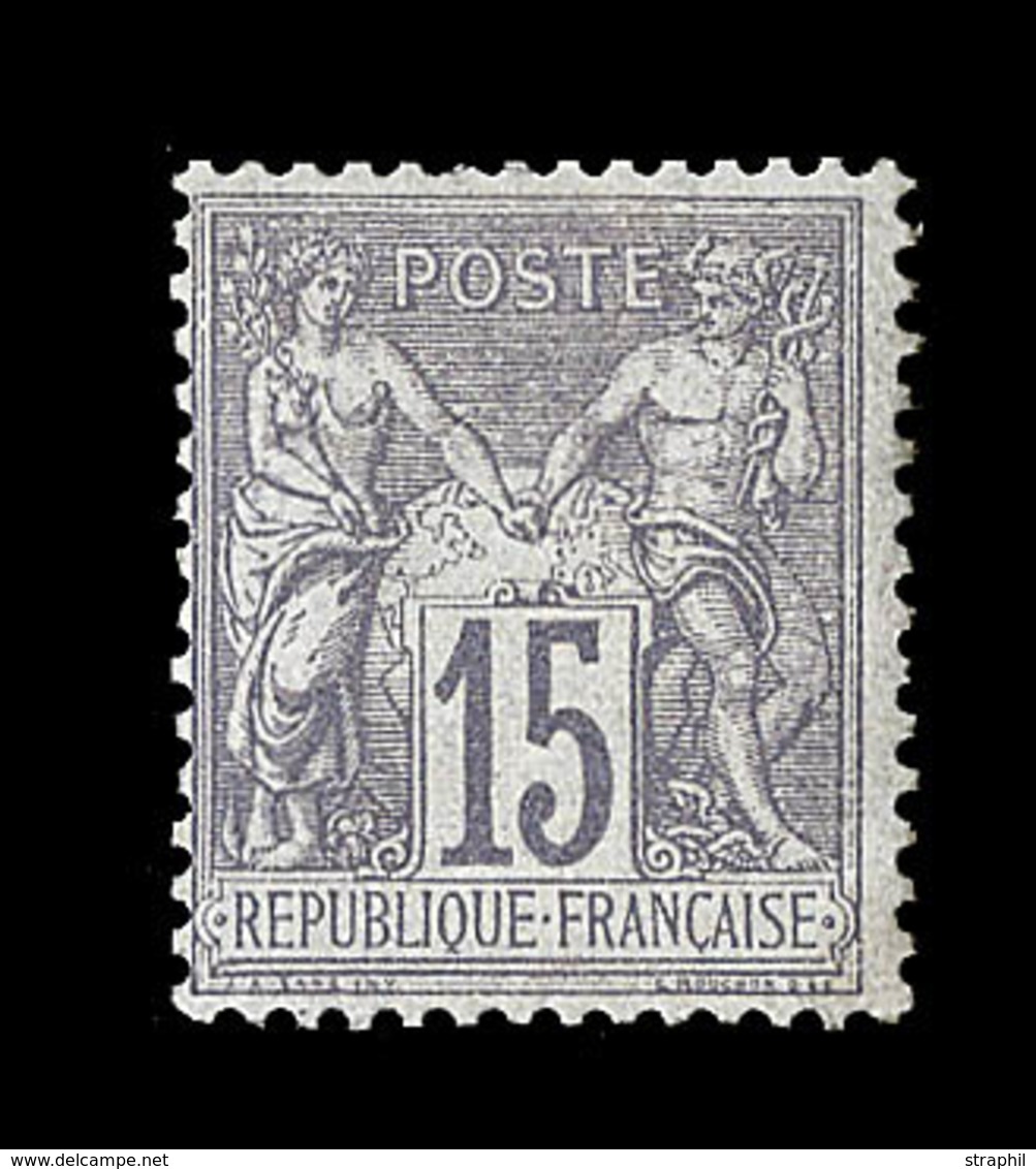 (**) TYPE SAGE - (**) - N°66 - 15c Gris - TB - 1876-1878 Sage (Typ I)