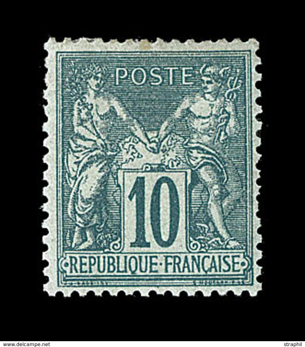 * TYPE SAGE - * - N°76 - 10c Vert - Bon Centrage - Signé A. Brun - TB - 1876-1878 Sage (Typ I)