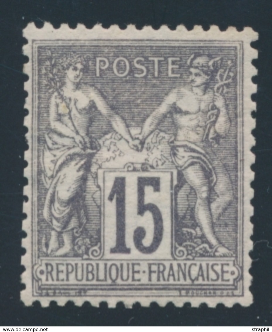 * TYPE SAGE - * - N°77d - 15c Gris Foncé - TB - 1876-1878 Sage (Typ I)