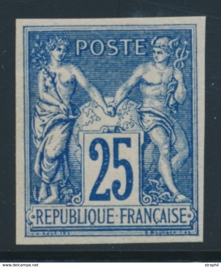 * TYPE SAGE - * - N°79a - Emission Granet - 25c Bleu - TB - 1876-1878 Sage (Typ I)