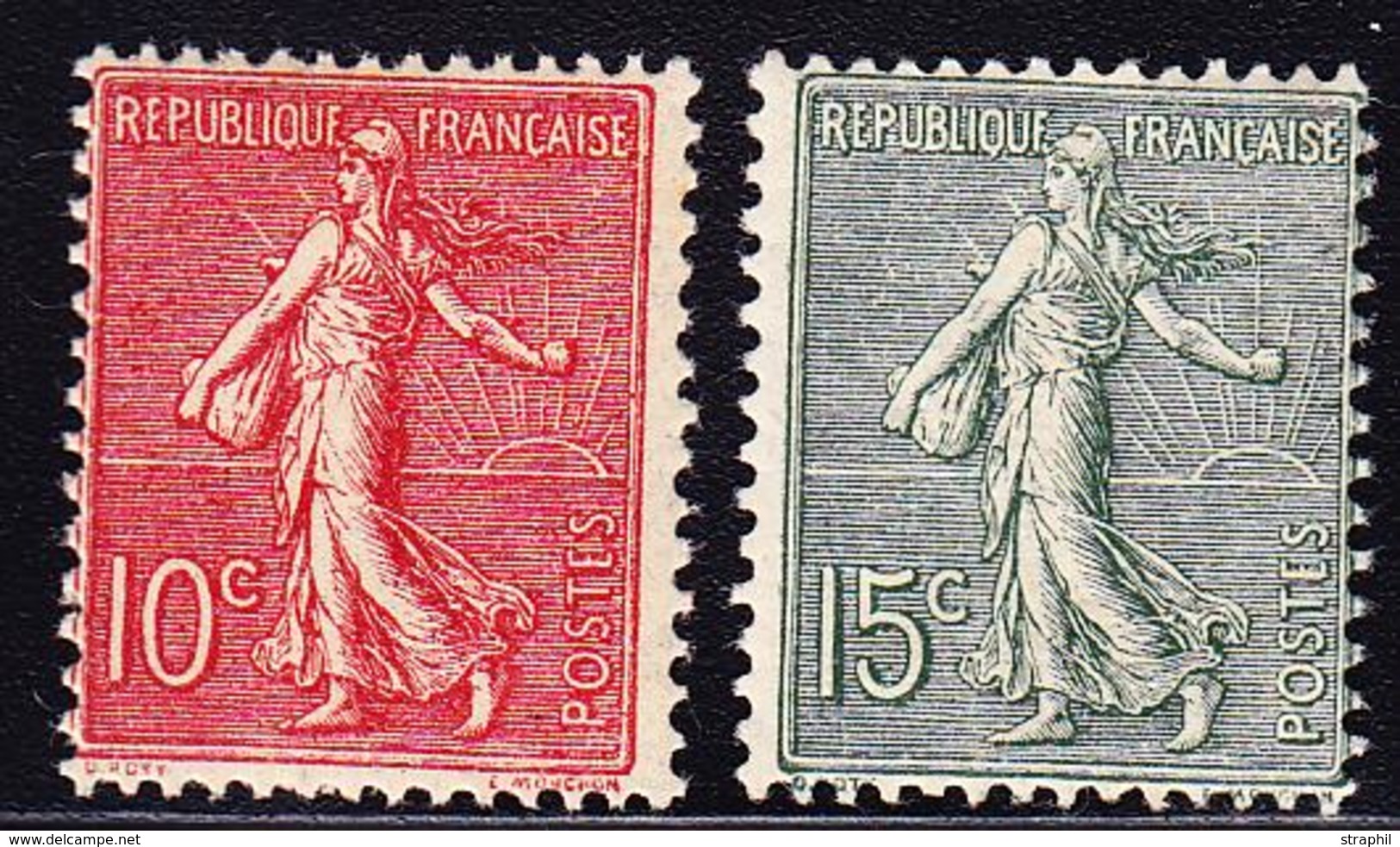 ** TYPE SEMEUSE LIGNEE - ** - N°129/30 - TB - 1903-60 Sower - Ligned