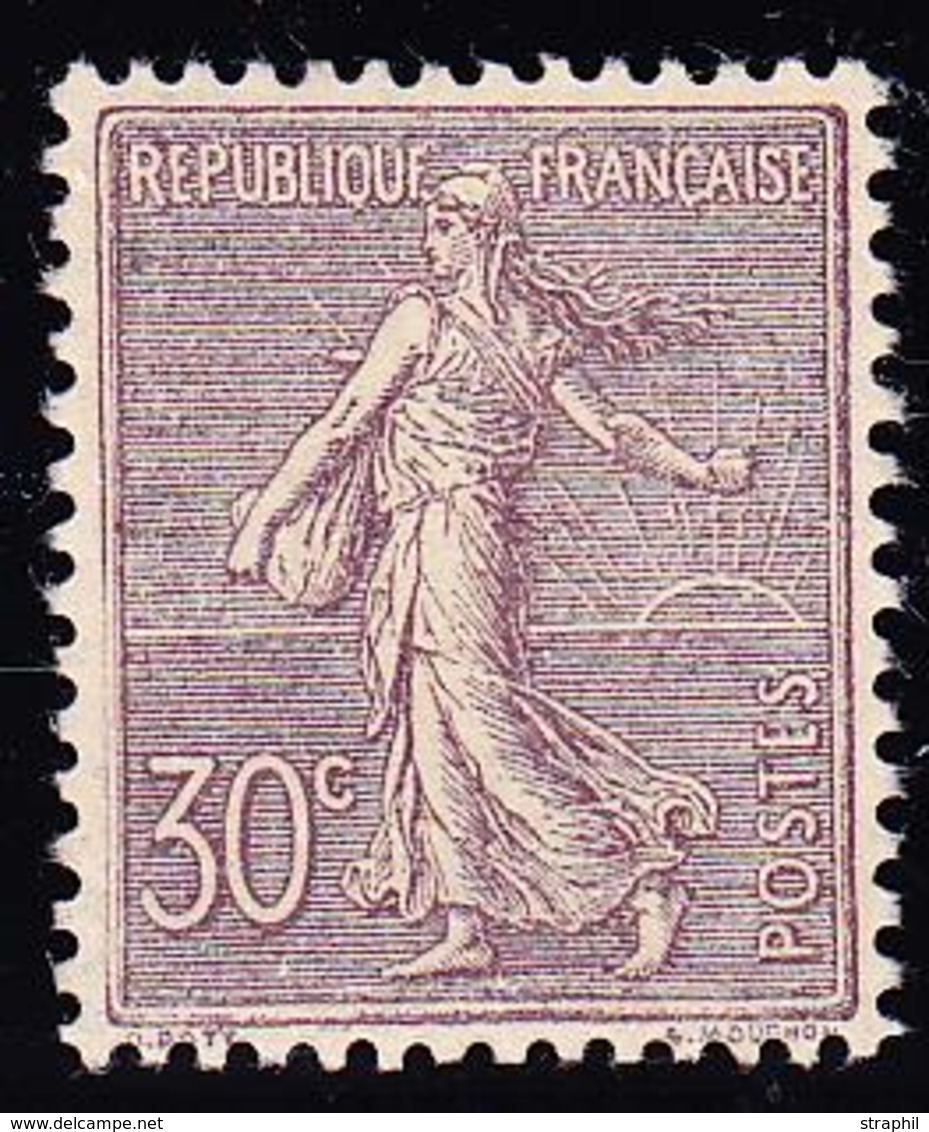 ** TYPE SEMEUSE LIGNEE - ** - N°133 - 30c Lilas -pièce De Luxe - TB - 1903-60 Säerin, Untergrund Schraffiert