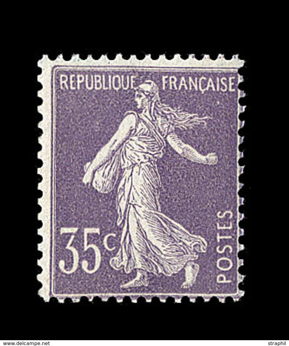 ** TYPE SEMEUSE CAMEE - ** - N°136 - 35c Violet - Signé Calves - TB - 1906-38 Sower - Cameo