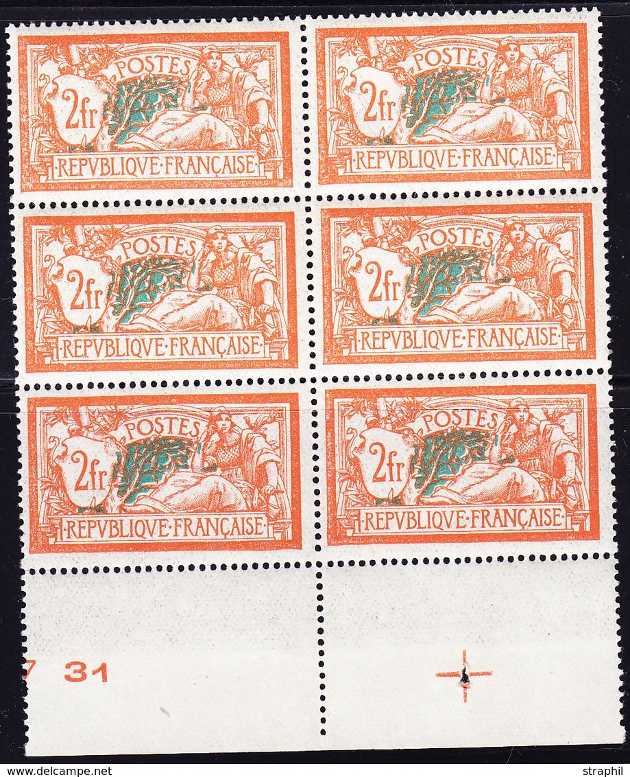 ** PERIODE SEMI-MODERNE - ** - N°145 - Bloc De 6 - BdF + Croix De Repère - TB - Ungebraucht