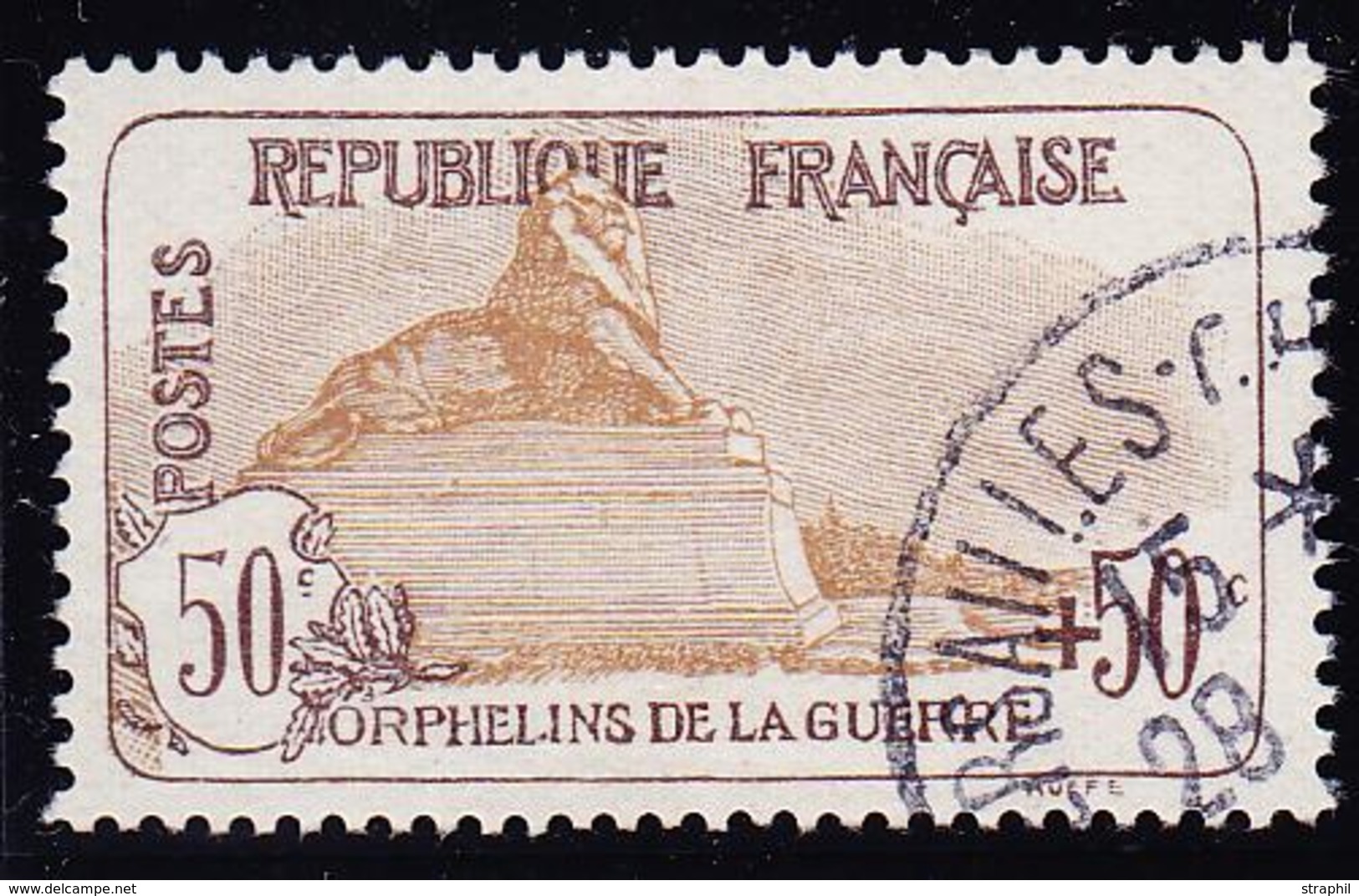 O PERIODE SEMI-MODERNE - O - N°153 - 50c + 50c Orphelins - TB - Unused Stamps