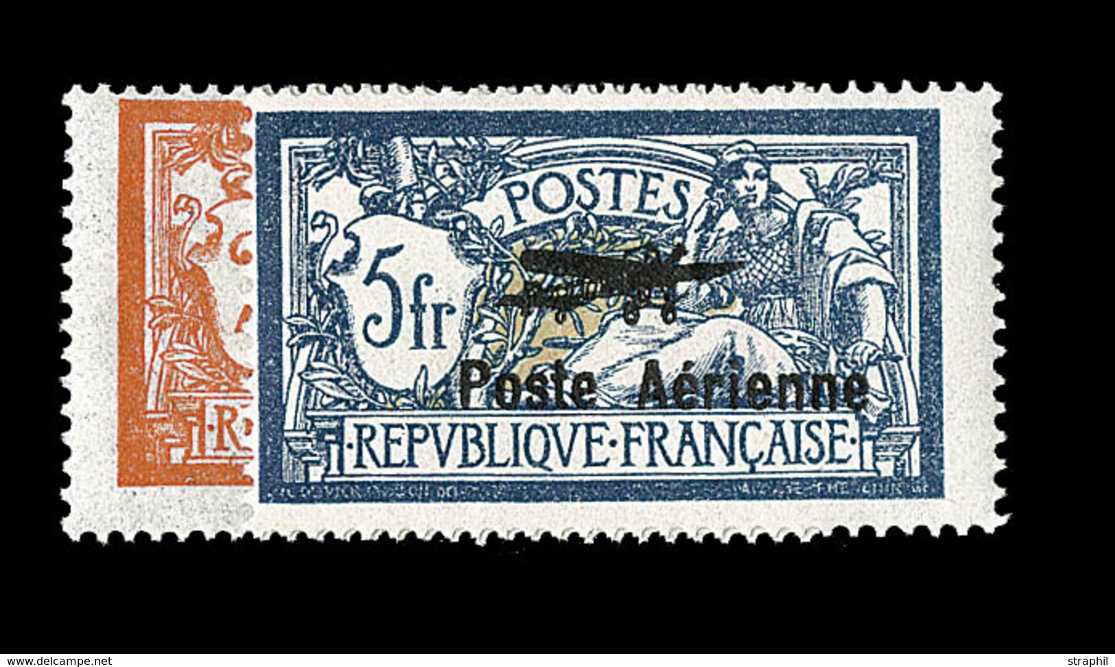 ** POSTE AERIENNE - ** - N°1/2 - Centrage Courant - TB - 1927-1959 Mint/hinged
