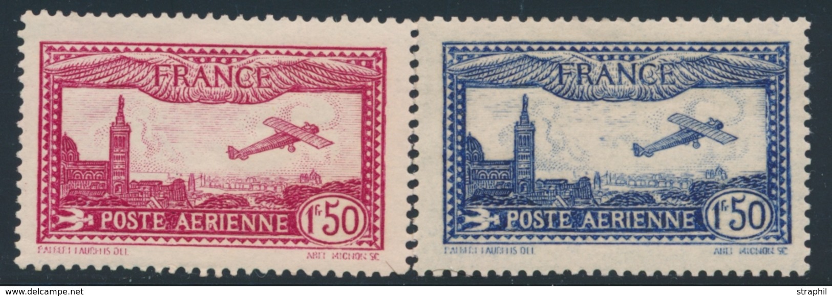 ** POSTE AERIENNE - ** - N°5/6 - TB - 1927-1959 Mint/hinged