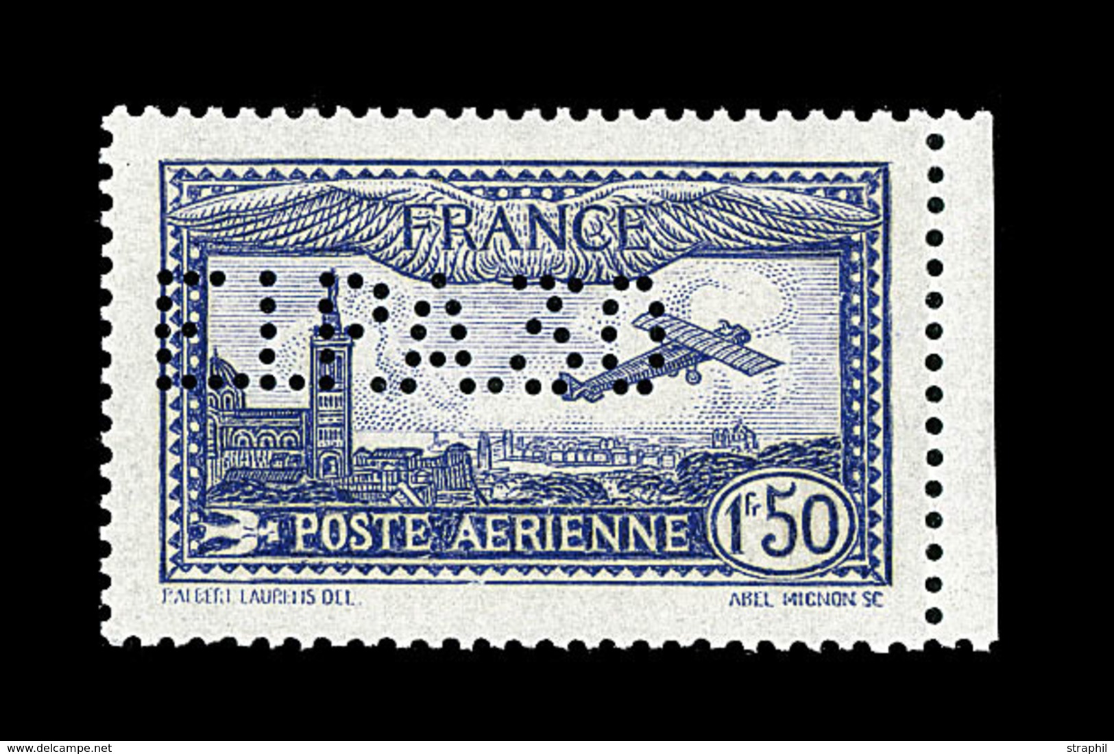 ** POSTE AERIENNE - ** - N°6c - EIPA 30 - Petit BdF - Signé A. Brun - TB - 1927-1959 Mint/hinged