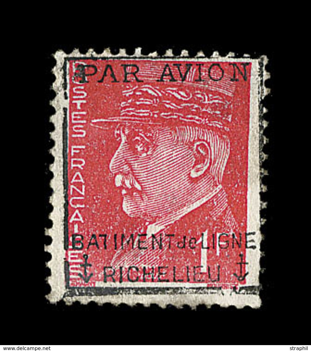 ** POSTE AERIENNE MILITAIRE - ** - N°2 -1F Rouge - Signé Scheller - TB - Military Airmail