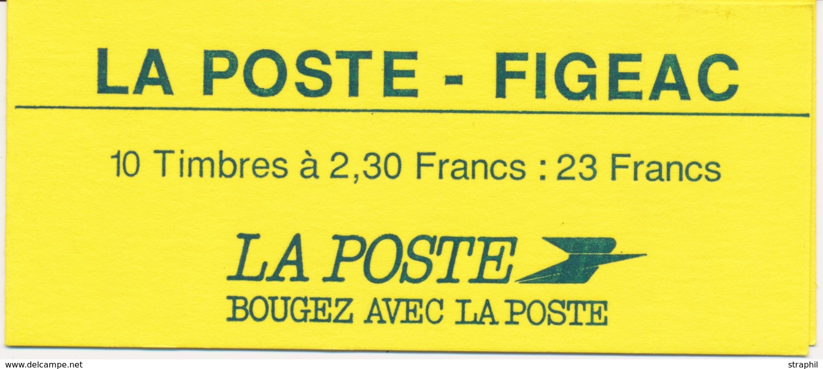 ** CARNETS MODERNES - ** - N°2614 CP1 - La Poste Figeac - TB - Sonstige & Ohne Zuordnung