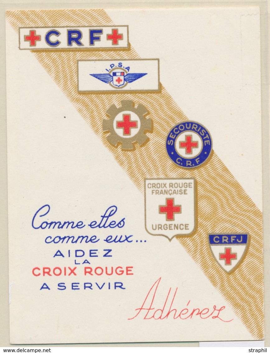 O CARNETS CROIX-ROUGE - O - N°2003 - Année 1954 - Oblitéré - TB - Red Cross