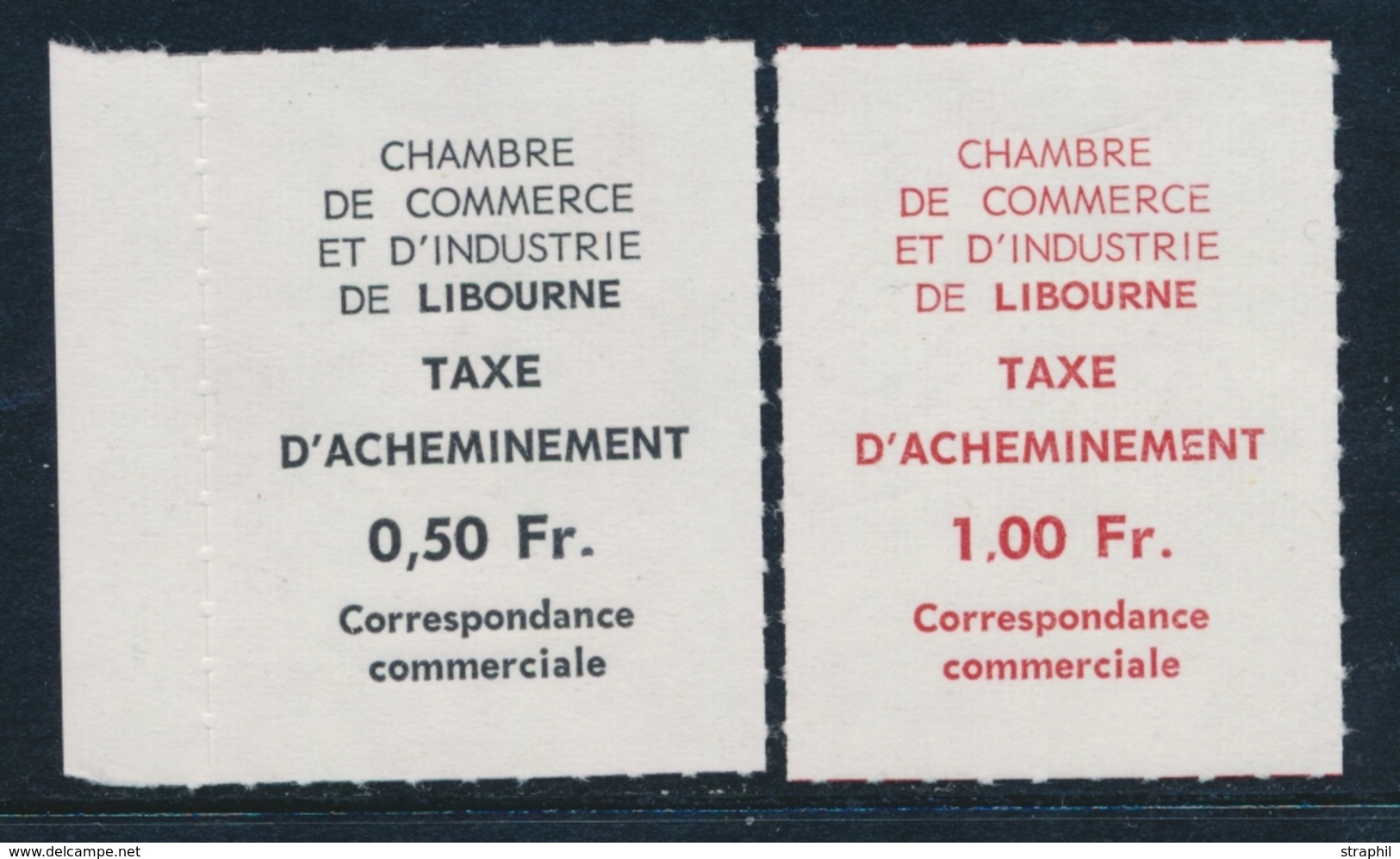 ** TIMBRES DE GREVE (REF. MAURY) - ** - N°10/11 - LIBOURNE - TB - Sonstige & Ohne Zuordnung