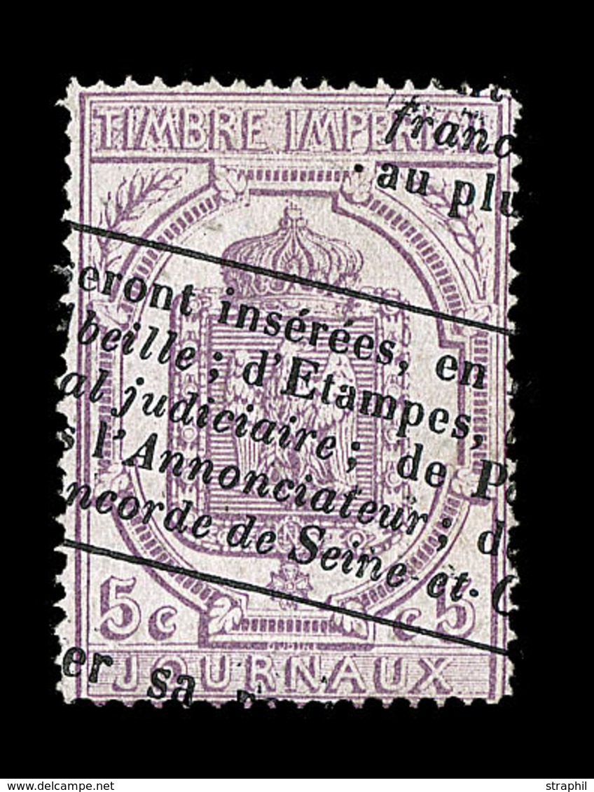 O TIMBRES JOURNAUX - O - N°10 - 5c Lilas -signé Calves Et Brun - TB - Newspapers