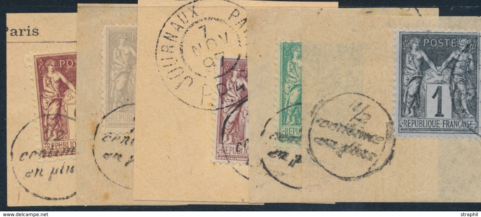 F TIMBRES JOURNAUX - F - N°13/17 - 5 Fgts - TB - Newspapers