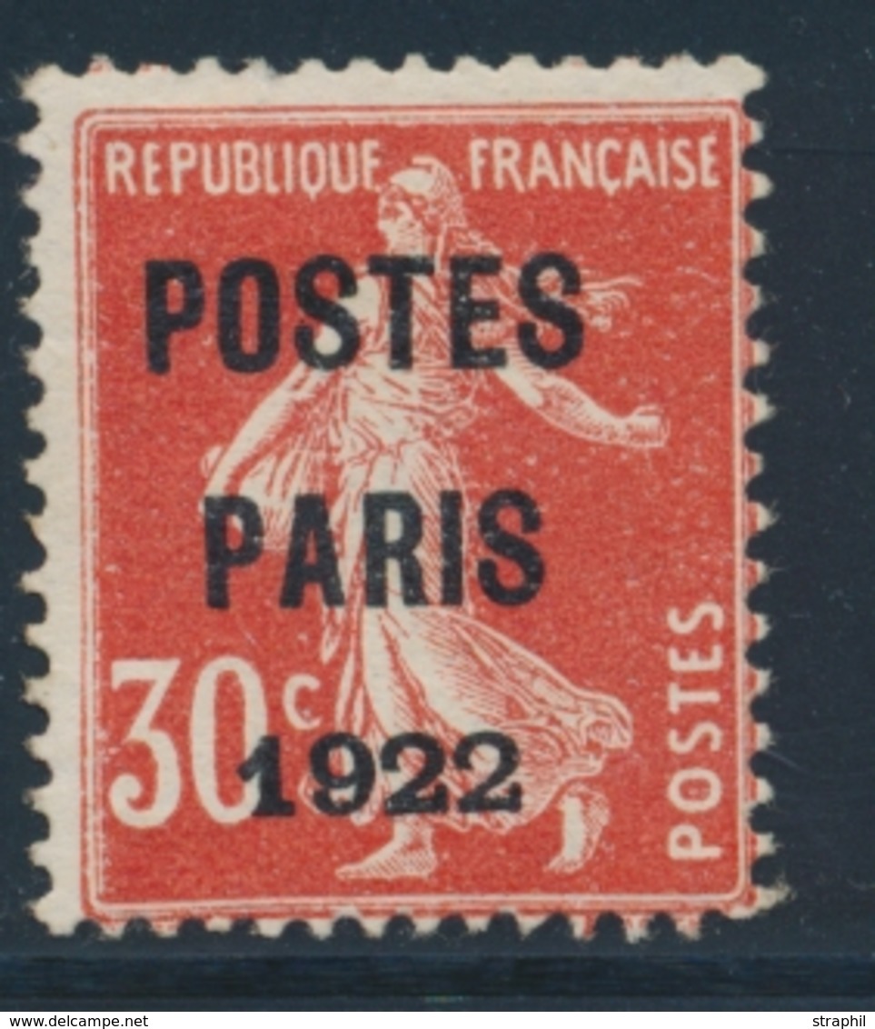 (*) PREOBLITERES - (*) - N°32 - 30c Rouge - Signé Calves - TB - 1893-1947