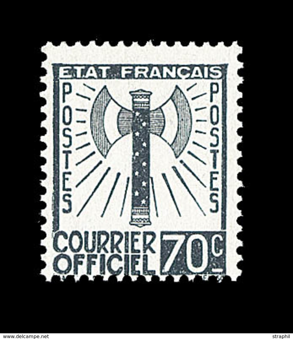 (*) TIMBRES DE SERVICE - (*) - N°5 - 70c Gris-noir - Signé - TB - Ungebraucht