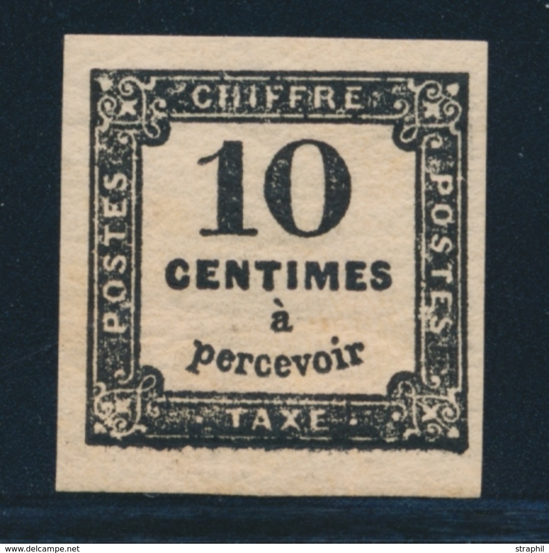 * TIMBRES TAXE - * - N°2 - 10c Noir - TB - 1859-1959 Mint/hinged