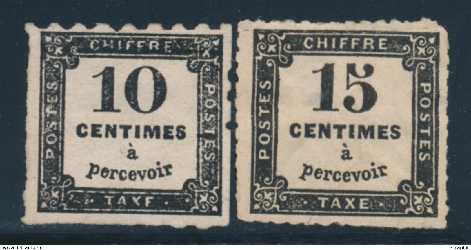 * TIMBRES TAXE - * - N°2/3 - Persé En Ligne - TB - 1859-1959.. Ungebraucht