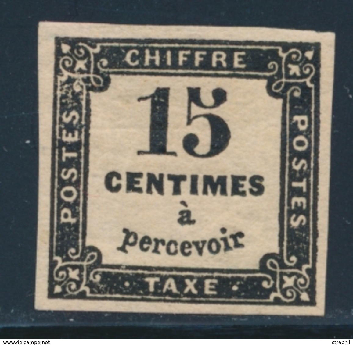 * TIMBRES TAXE - * - N°3 - 15c Noir - TB - 1859-1959 Mint/hinged