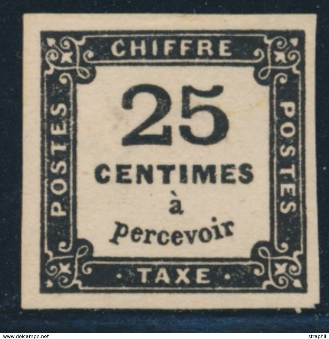* TIMBRES TAXE - * - N°5 - 25c Noir - TB - 1859-1959 Mint/hinged