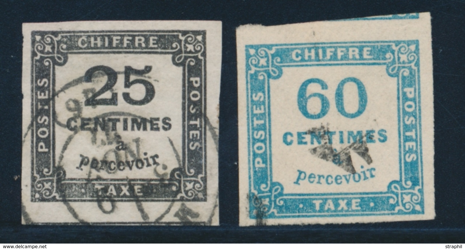 O TIMBRES TAXE - O - N°5, 9 - Margés - TB - 1859-1959 Mint/hinged