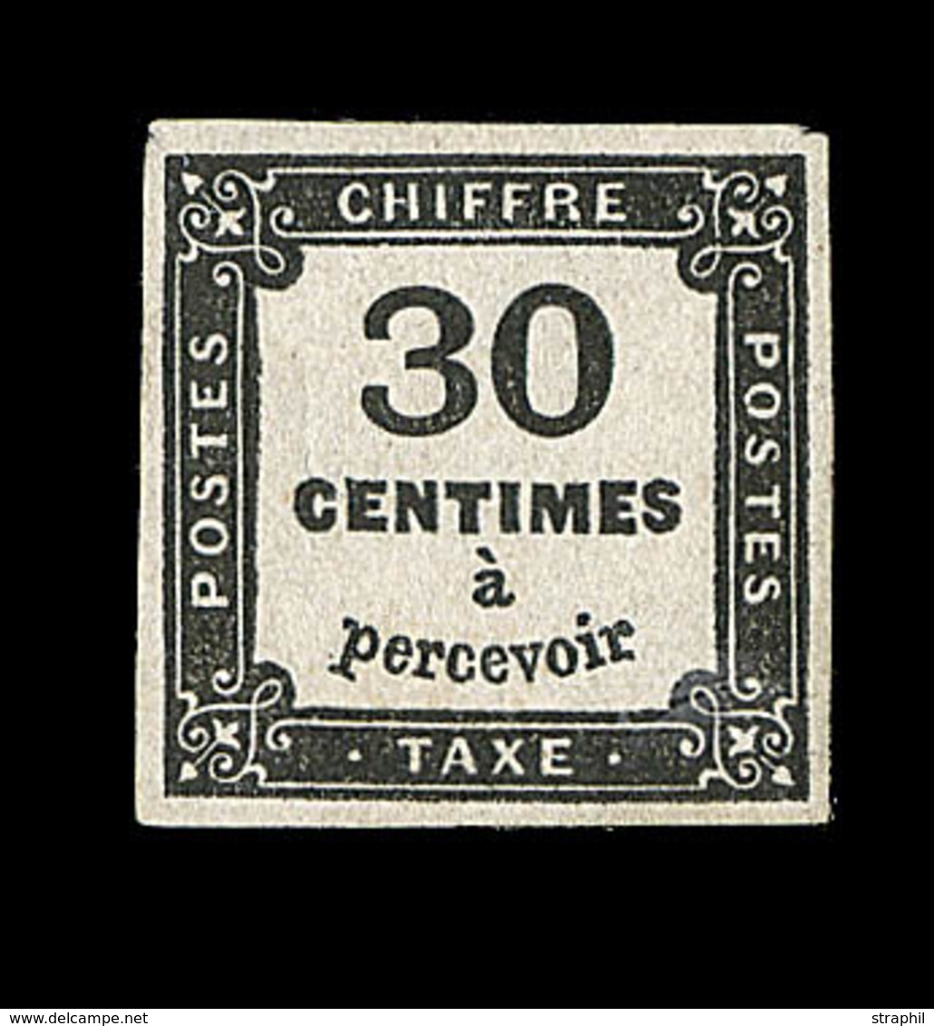 * TIMBRES TAXE - * - N°6 - 30c Noir Signé A. Brun - TB - 1859-1959 Mint/hinged