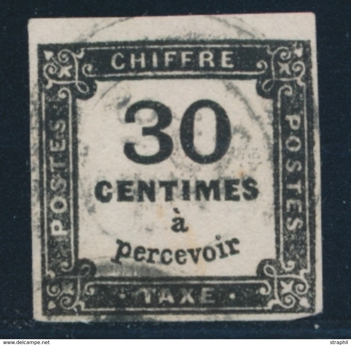 O TIMBRES TAXE - O - N°6 - 30c Noir - TB - 1859-1959 Mint/hinged