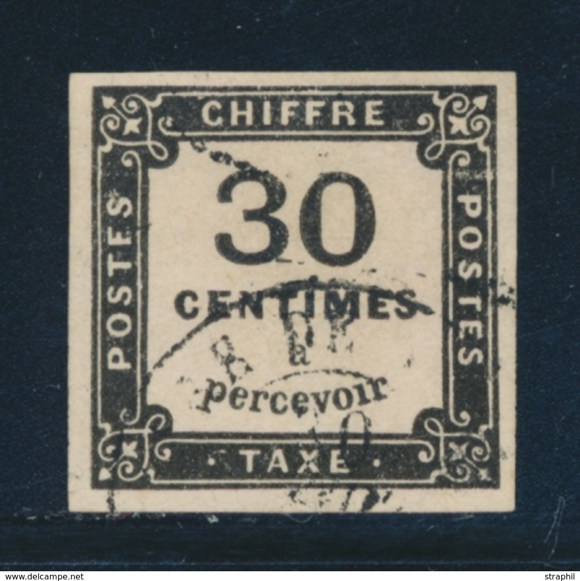 O TIMBRES TAXE - O - N°6 - 30c Noir - Signé - TB - 1859-1959 Mint/hinged