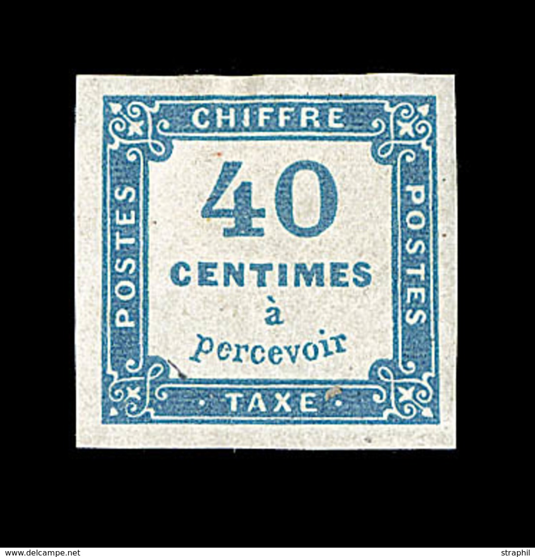 * TIMBRES TAXE - * - N°7 - 40c Bleu - TB - 1859-1959.. Ungebraucht