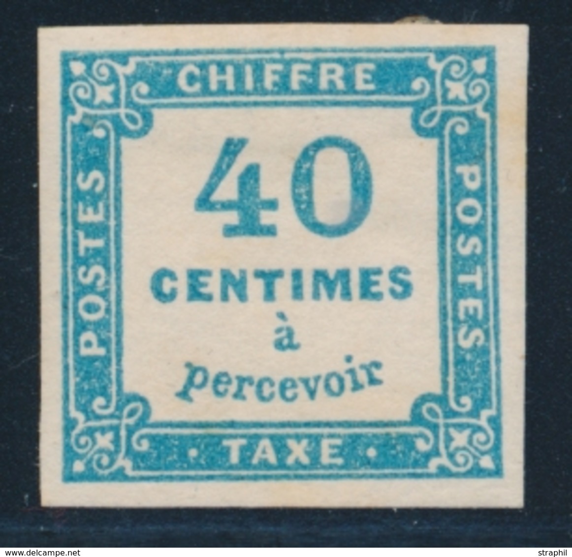 * TIMBRES TAXE - * - N°7 - 40c Bleu - TB - 1859-1959.. Ungebraucht