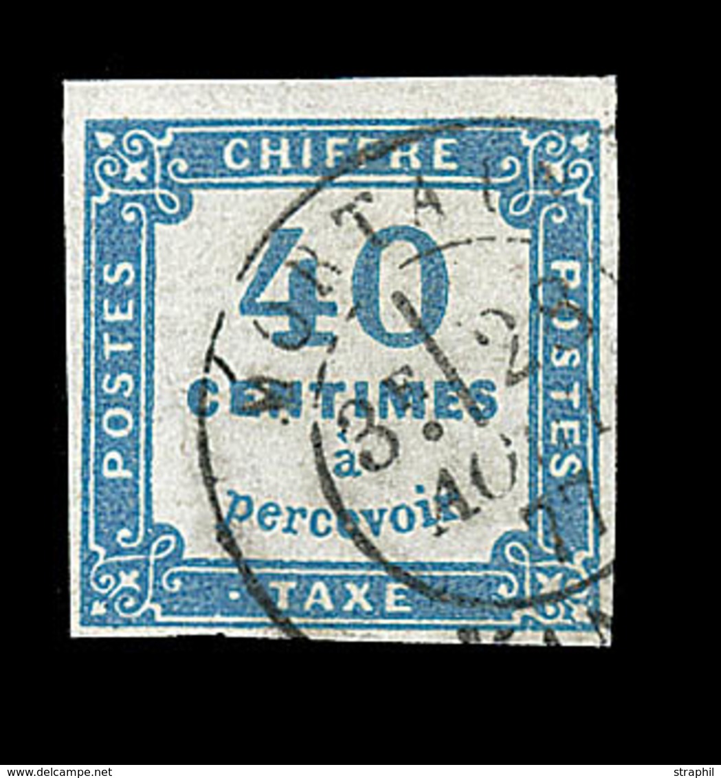 O TIMBRES TAXE - O - N°7 - 40c Bleu - TB - 1859-1959 Mint/hinged
