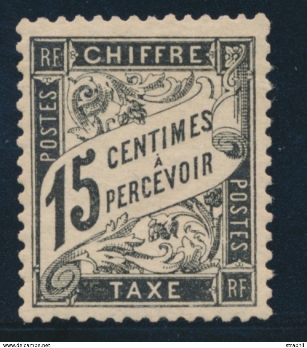 * TIMBRES TAXE - * - N°16 - 15c Noir - TB Centrage - TB - 1859-1959 Mint/hinged