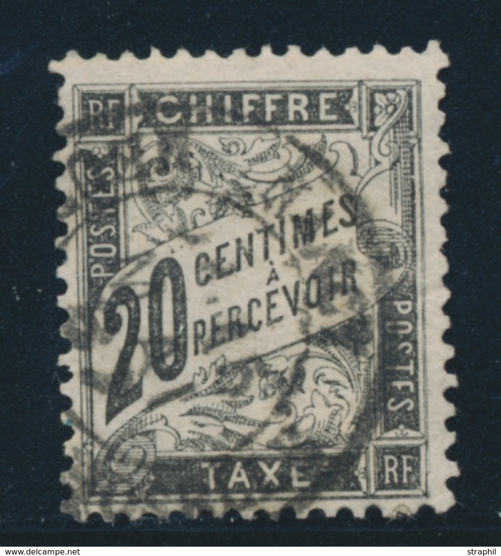 O TIMBRES TAXE - O - N°17 - 20c Noir - TB - 1859-1959 Mint/hinged