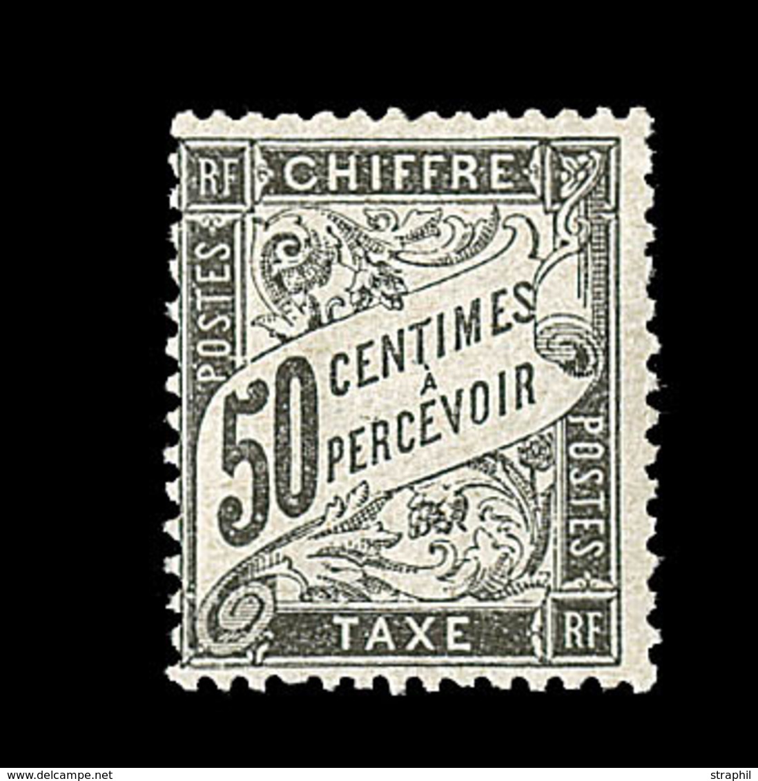 * TIMBRES TAXE - * - N°20 - 50c Noir - Comme ** - TB - 1859-1959 Mint/hinged