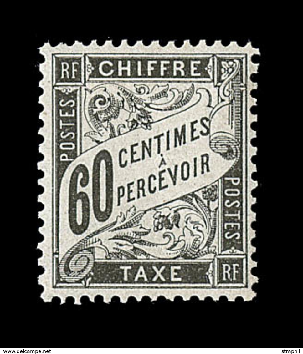 * TIMBRES TAXE - * - N°21 - Trace Légère - TB - 1859-1959 Mint/hinged