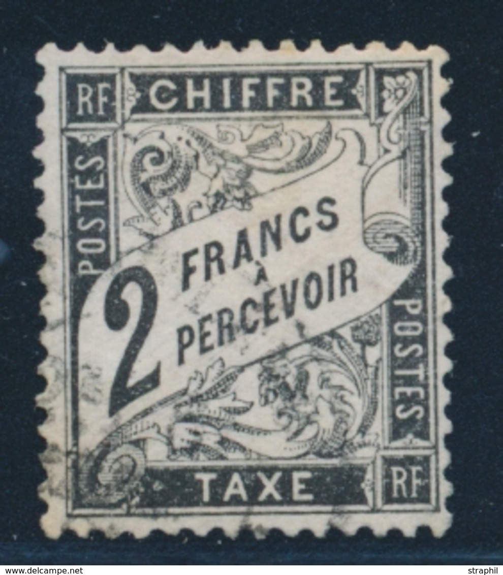 O TIMBRES TAXE - O - N°23 - 2F Noir - TB - 1859-1959 Mint/hinged