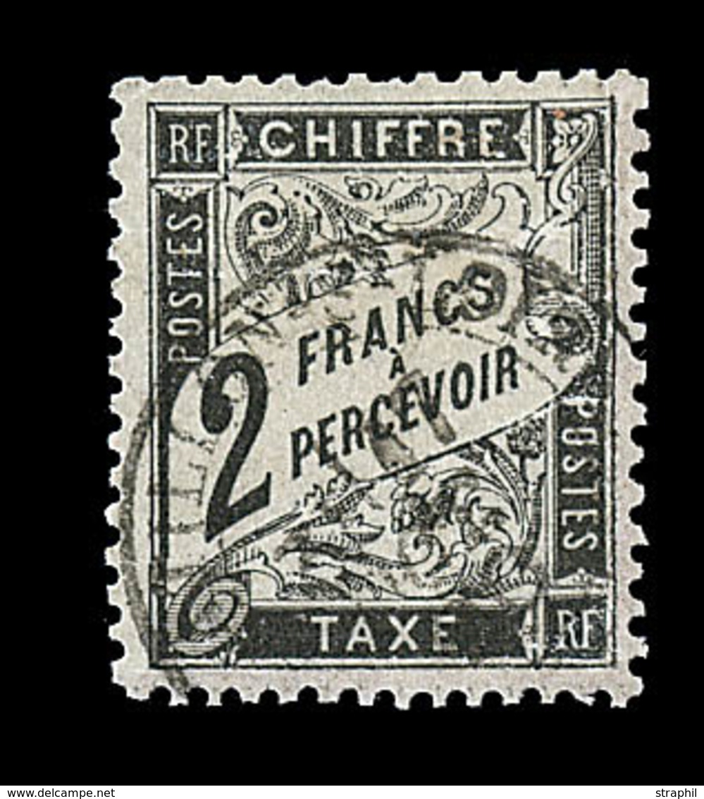 O TIMBRES TAXE - O - N°23 - 2F Noir - Signé Calves - TB - 1859-1959 Mint/hinged