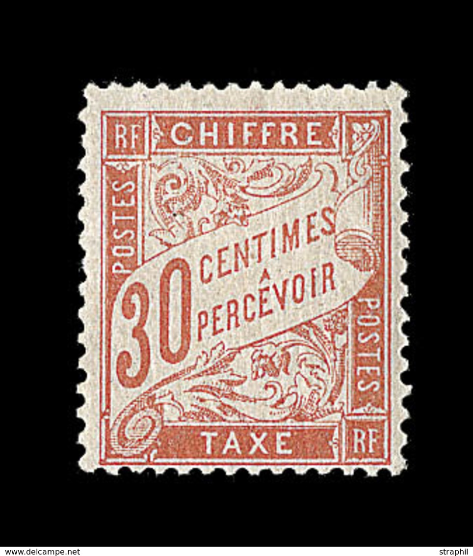 * TIMBRES TAXE - * - N°34 - 30c Rge Orange - TB - 1859-1959 Mint/hinged